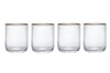 Set de 4 verres Mikasa Sorrento en cristal motif côtelé 400ml