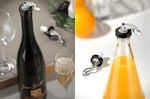 Set de 2 bouchons de bouteille Gefu Botelo en acier inox et polymère