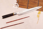 Couteau yanagiba 24cm Sayuto Ebène 7Cr manche en ébène