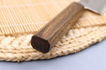 Couteau de chef japonais artisanal Wusaki Unagi AUS10 damas 18cm manche chêne