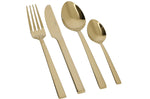 Ménagère 16 couverts Mikasa Ciara Diseno en acier inox doré
