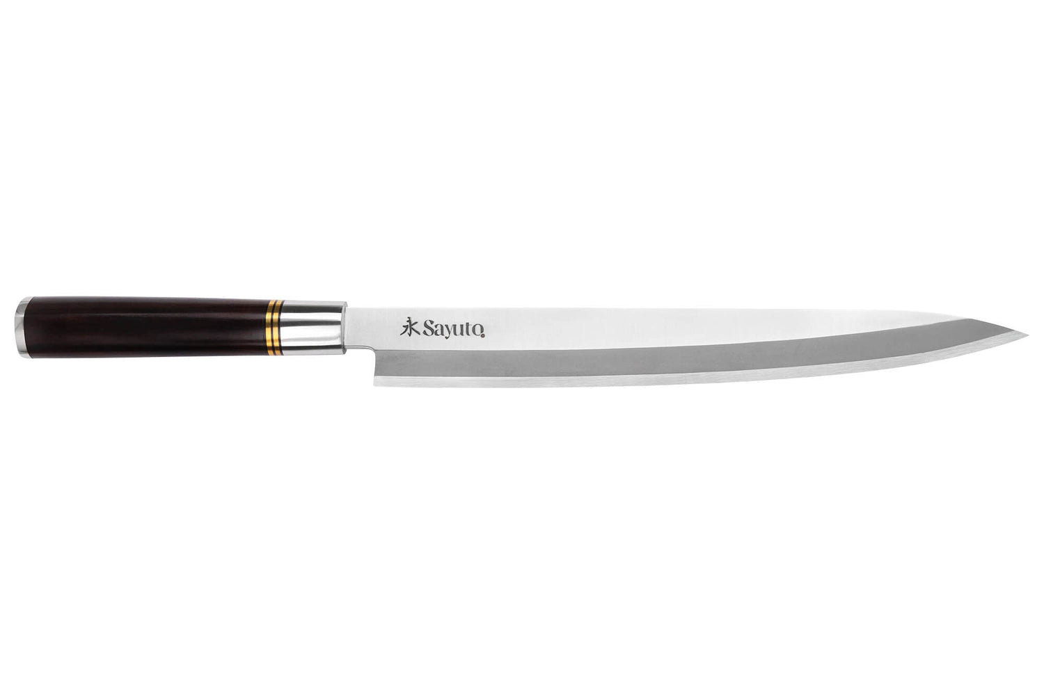 Couteau yanagiba 27cm Sayuto Ebène 7Cr manche en ébène