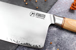 Couteau de chef chinois Fukito Pakka San Mai 19cm
