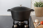 Cocotte MasterClass compatible induction en fonte d'aluminium noir 4L