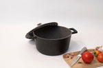 Cocotte MasterClass compatible induction en fonte d'aluminium noir 4L