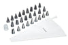 Set pâtissier Kitchencraft avec 26 douilles en acier inoxydable + poche à douille + adaptateur