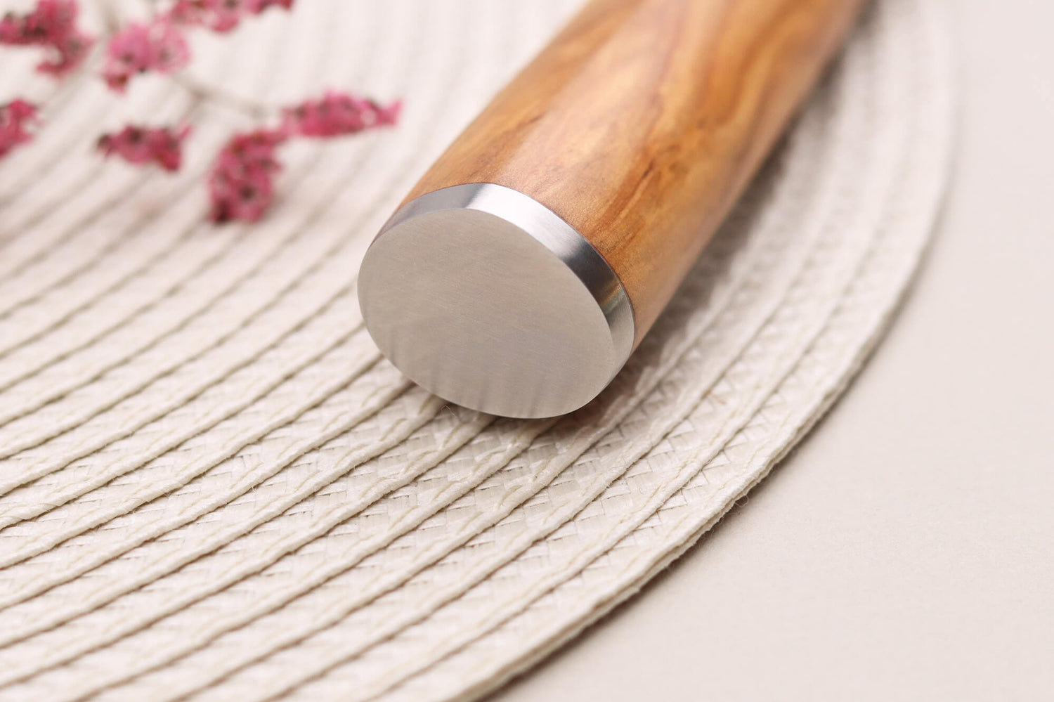 Couteau yanagiba 27cm Wusaki Olive 7Cr manche en olivier + saya