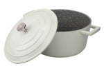 Cocotte MasterClass compatible induction en fonte d'aluminium vert menthe 4L