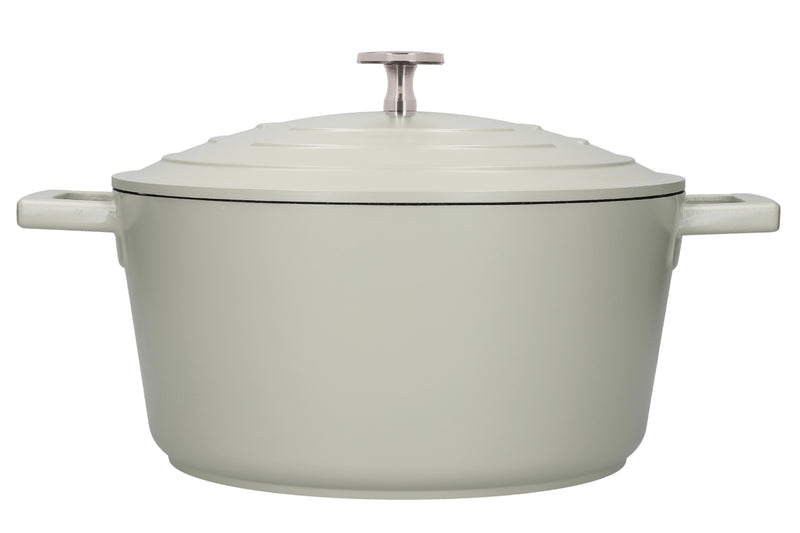 Cocotte MasterClass compatible induction en fonte d'aluminium vert menthe 4L