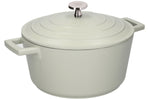 Cocotte MasterClass compatible induction en fonte d'aluminium vert menthe 4L