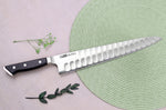 Couteau de chef alvéolé japonais Glestain K Series 30cm