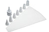 Set pâtissier Kitchencraft avec 8 douilles en polymère + poche en coton