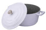 Cocotte MasterClass compatible induction en fonte d'aluminium lavande 4L