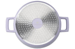 Cocotte MasterClass compatible induction en fonte d'aluminium lavande 4L