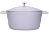 Cocotte MasterClass compatible induction en fonte d'aluminium lavande 4L