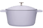Cocotte MasterClass compatible induction en fonte d'aluminium lavande 4L