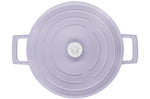 Cocotte MasterClass compatible induction en fonte d'aluminium lavande 4L