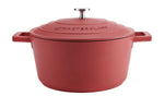 Cocotte MasterClass compatible induction en fonte d'aluminium 4L - Rouge