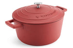 Cocotte MasterClass compatible induction en fonte d'aluminium 4L - Rouge