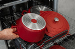 Cocotte MasterClass compatible induction en fonte d'aluminium 4L - Rouge