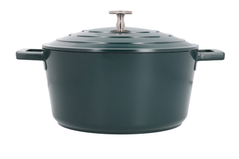Cocotte MasterClass compatible induction en fonte d'aluminium 4L - Vert
