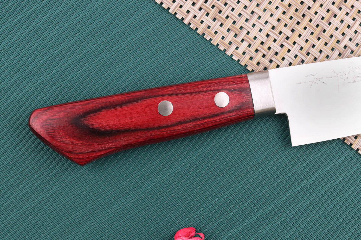 Couteau ko santoku japonais artisanal Masutani 13cm martelé