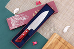Couteau ko santoku japonais artisanal Masutani 13cm martelé