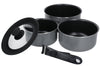 Set de 3 casseroles antiadhésives MasterClass Smart Space compatible tous feux