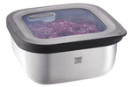 Boîte de conservation Gefu Provido carrée 400ml en acier inox