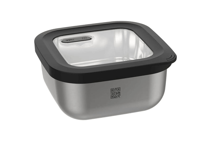 Boîte de conservation Gefu Provido carrée 900ml en acier inox