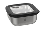 Boîte de conservation Gefu Provido carrée 1800ml en acier inox