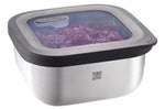 Boîte de conservation Gefu Provido carrée 1800ml en acier inox