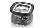 Boîte de conservation Gefu Pantry en verre borosilicate 400ml + 3 étiquettes autocollantes