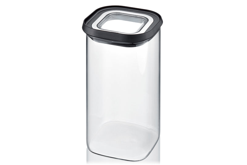 Boîte de conservation Gefu Pantry en verre borosilicate 1400ml + 3 étiquettes autocollantes