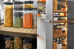 Boîte de conservation Gefu Pantry en verre borosilicate 1400ml + 3 étiquettes autocollantes