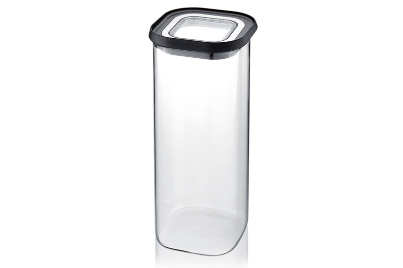 Boîte de conservation Gefu Pantry en verre borosilicate 1900ml + 3 étiquettes autocollantes