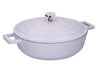 Sauteuse ronde MasterClass compatible induction en fonte d'aluminium 4L - Lavande
