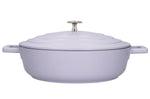 Sauteuse ronde MasterClass compatible induction en fonte d'aluminium 4L - Lavande