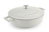 Sauteuse ronde MasterClass compatible induction en fonte d'aluminium 4L - Crème