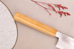 Couteau de chef 21cm japonais artisanal Hado Ginsan Cherry