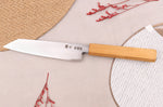 Couteau universel 15cm japonais artisanal Hado Ginsan Cherry damassé