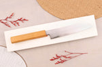 Couteau universel 15cm japonais artisanal Hado Ginsan Cherry damassé