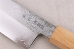 Couteau kiritsuke 18cm japonais artisanal Hado Ginsan Cherry damassé
