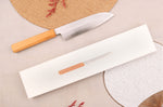 Couteau santoku 18cm japonais artisanal Hado Ginsan Cherry damassé