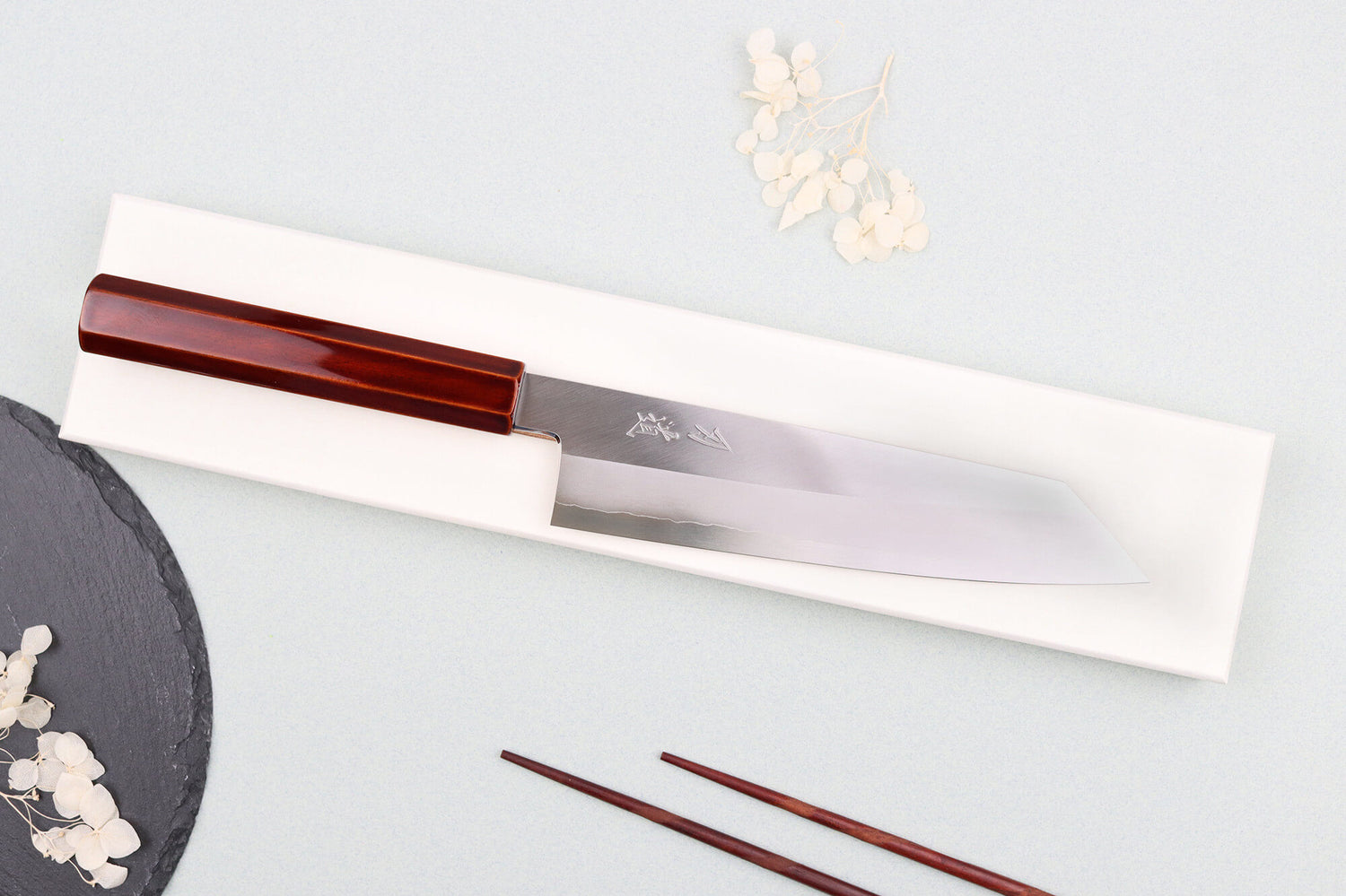 Couteau de chef kiritsuke 21cm japonais artisanal Hado Ginsan Kijiro