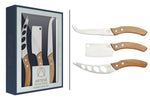 Set de 3 couteaux à fromage Artesà manches en bois
