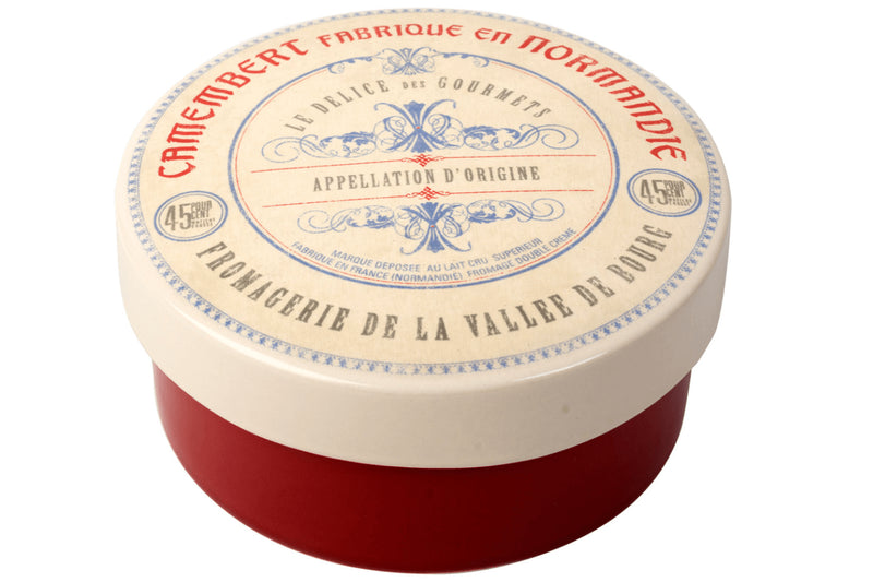 Boîte à camembert Artesà Creative Tops Gourmet en céramique rouge motif vintage