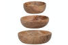 Set de 3 bols de service Artesà en bois d'acacia