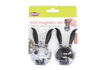 Set de moulins à poivre et à sel magnétiques Chef'n Mini Magnetic en polymère noir