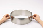 Cercle à gâteaux extensible Gefu Tondo en inox hauteur 8,5cm
